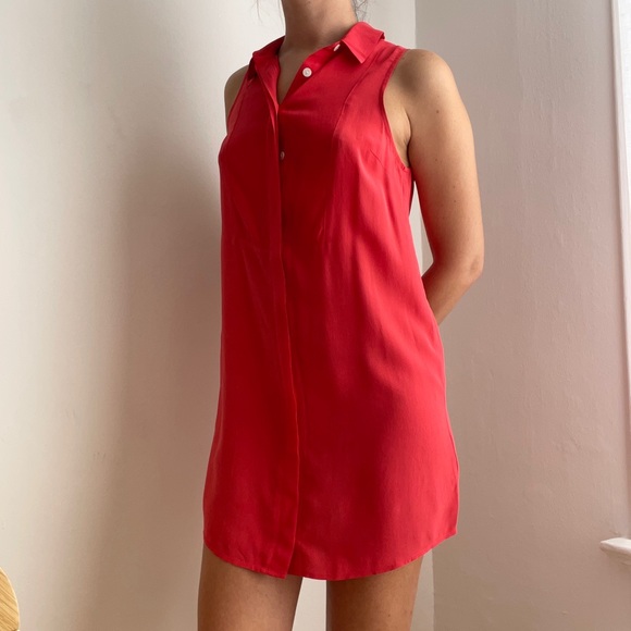 Pink Pure Silk Shirt Dress/Tunic - Picture 2 of 8